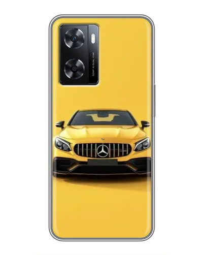 Чехол для OPPO A77 с картинкой «Желтый Mercedes GT»