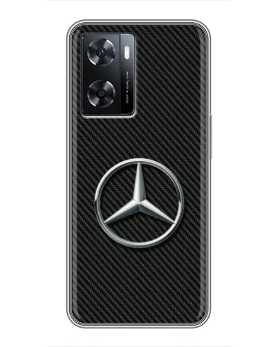 Чехол для OPPO A77 с картинкой «Карбоновый Mercedes стиль» Чехол для OPPO A77 с картинкой «Карбоновый Mercedes стиль»