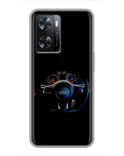 Чохол для OPPO A77 з картинкою «Салон Audi — кермо»