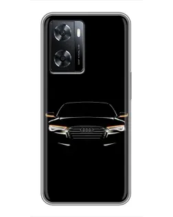 Чохол для OPPO A77 з картинкою «Audi — нічний контур»