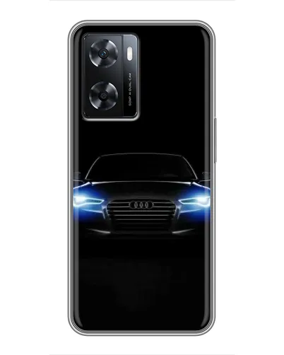 Чохол для OPPO A77 з картинкою «Audi в неоні»