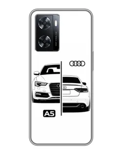 Чохол для OPPO A77 з картинкою «Audi — контрастний дизайн»