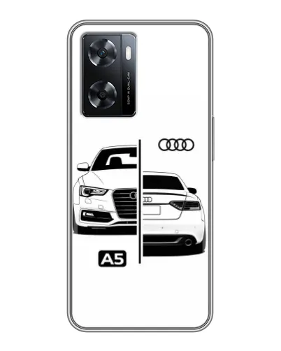 Чохол для OPPO A77 з картинкою «Audi — контрастний дизайн»