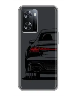 Чохол для OPPO A77 з картинкою «Задня частина Audi — арт»