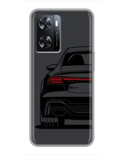 Чохол для OPPO A77 з картинкою «Задня частина Audi — арт»