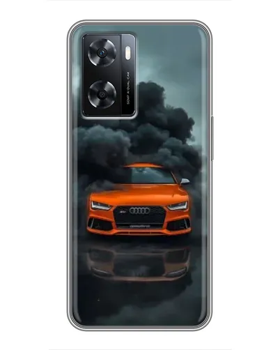 Чохол для OPPO A77 з картинкою «Audi у хмарах диму»