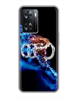 Чохол для OPPO A77 з картинкою «Енергія лого Audi»