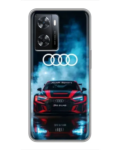 Чохол для OPPO A77 з картинкою «Audi Sport — неон»