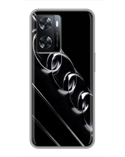 Чохол для OPPO A77 з картинкою «Audi — абстрактні кільця»
