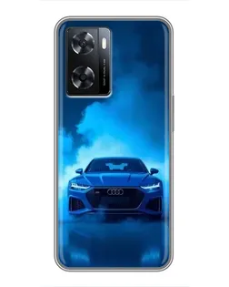Чохол для OPPO A77 з картинкою «Audi — блакитна енергія»
