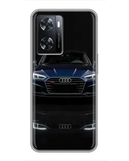 Чохол для OPPO A77 з картинкою «Audi — нічне відображення»