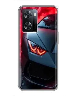 Чохол для OPPO A77 з картинкою «Lamborghini червоне сяйво» Чохол для OPPO A77 з картинкою «Lamborghini червоне сяйво»