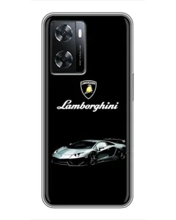 Чохол для OPPO A77 з картинкою «Логотип Lamborghini класика»