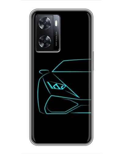Чохол для OPPO A77 з картинкою «Блакитний силует Lamborghini» Чохол для OPPO A77 з картинкою «Блакитний силует Lamborghini»