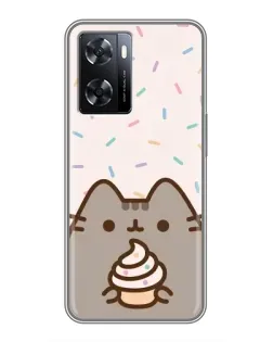 Чохол для OPPO A77 з картинкою «Пушин з кексом» Чохол для OPPO A77 з картинкою «Пушин з кексом»