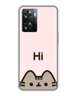Чохол для OPPO A77 з картинкою «Пушин каже Hi» Чохол для OPPO A77 з картинкою «Пушин каже Hi»