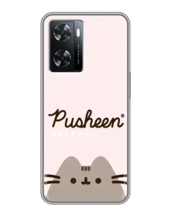 Чохол для OPPO A77 з картинкою «Pusheen логотип» Чохол для OPPO A77 з картинкою «Pusheen логотип»
