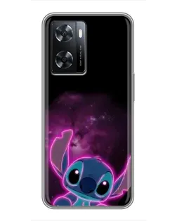 Чохол для OPPO A77 з картинкою «Неоновий Stitch»