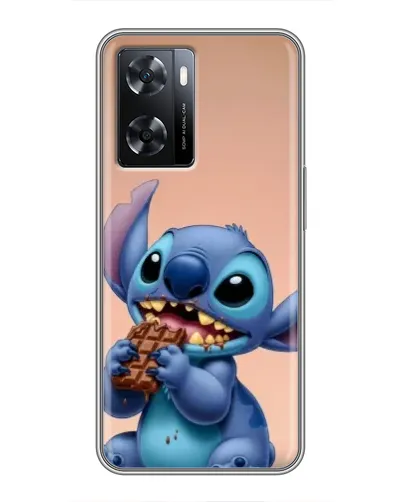 Чохол для OPPO A77 з картинкою «Стіч їсть шоколад»