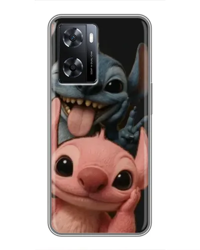 Чохол для OPPO A77 з картинкою «Стіч та Ангел»