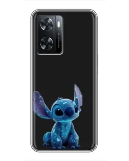 Чохол для OPPO A77 з картинкою «Стіч на чорному»