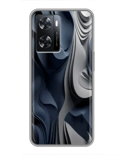 Чохол для OPPO A77 з картинкою «Об'ємні сині складки»