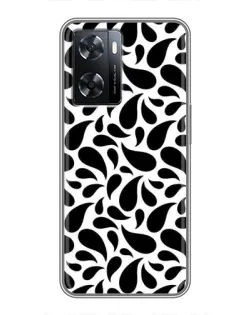 Чохол для OPPO A77 з картинкою «Контрастні чорні краплі»