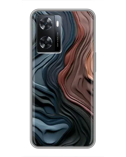 Чохол для OPPO A77 з картинкою «Кольорові хвилі каньйону»