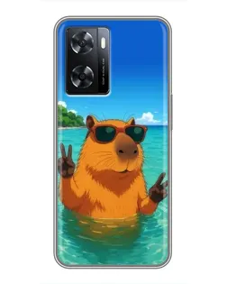 Чохол для OPPO A77 з картинкою «Морська капібара» Чохол для OPPO A77 з картинкою «Морська капібара»