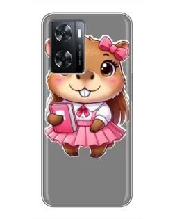 Чохол для OPPO A77 з картинкою «Дівчинка капібара» Чохол для OPPO A77 з картинкою «Дівчинка капібара»