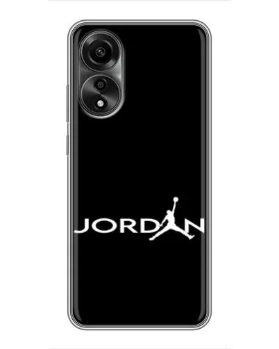 Чехол для OPPO A78 (4G) с картинкой «Jordan White Logo»