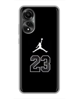 Чехол для OPPO A78 (4G) с картинкой «Jordan Flight 23» Чехол для OPPO A78 (4G) с картинкой «Jordan Flight 23»