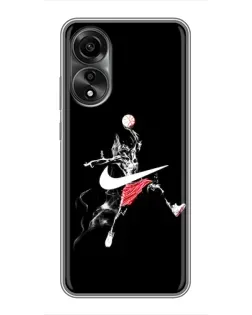Чехол для OPPO A78 (4G) с картинкой «Jordan Jumpman» Чехол для OPPO A78 (4G) с картинкой «Jordan Jumpman»