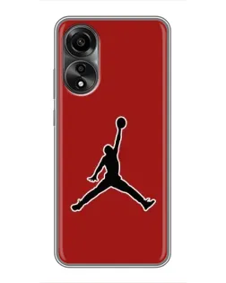 Чехол для OPPO A78 (4G) с картинкой «Jordan Red Back» Чехол для OPPO A78 (4G) с картинкой «Jordan Red Back»