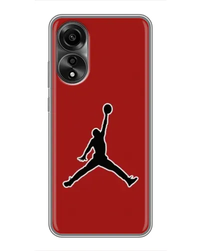 Чехол для OPPO A78 (4G) с картинкой «Jordan Red Back»