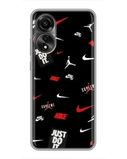 Чехол для OPPO A78 (4G) с картинкой «Nike Mix Pattern» Чехол для OPPO A78 (4G) с картинкой «Nike Mix Pattern»