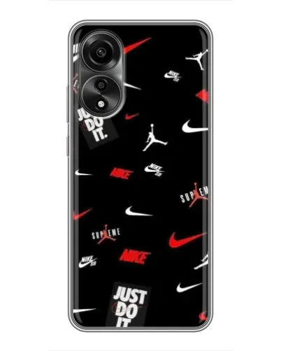 Чехол для OPPO A78 (4G) с картинкой «Nike Mix Pattern»