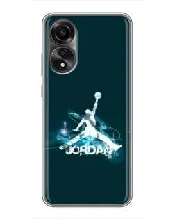 Чехол для OPPO A78 (4G) с картинкой «Jordan Blue Fire» Чехол для OPPO A78 (4G) с картинкой «Jordan Blue Fire»