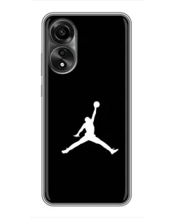 Чехол для OPPO A78 (4G) с картинкой «Jordan Silhouette» Чехол для OPPO A78 (4G) с картинкой «Jordan Silhouette»