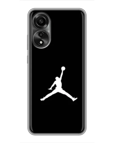 Чехол для OPPO A78 (4G) с картинкой «Jordan Silhouette»