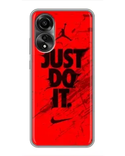 Чехол для OPPO A78 (4G) с картинкой «Nike Just Do It» Чехол для OPPO A78 (4G) с картинкой «Nike Just Do It»