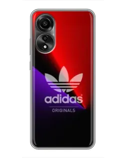 Чехол для OPPO A78 (4G) с картинкой «Adidas Red Neon» Чехол для OPPO A78 (4G) с картинкой «Adidas Red Neon»