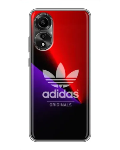 Чехол для OPPO A78 (4G) с картинкой «Adidas Red Neon»