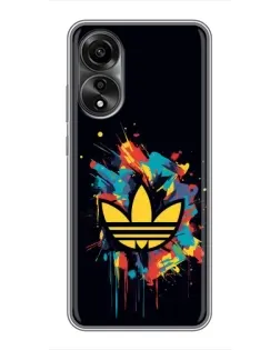 Чехол для OPPO A78 (4G) с картинкой «Adidas Splash» Чехол для OPPO A78 (4G) с картинкой «Adidas Splash»