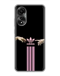 Чехол для OPPO A78 (4G) с картинкой «Adidas Hands» Чехол для OPPO A78 (4G) с картинкой «Adidas Hands»