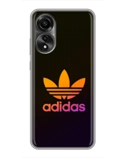 Чехол для OPPO A78 (4G) с картинкой «Градиент Adidas» Чехол для OPPO A78 (4G) с картинкой «Градиент Adidas»