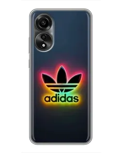 Чехол для OPPO A78 (4G) с картинкой «Неоновый Adidas» Чехол для OPPO A78 (4G) с картинкой «Неоновый Adidas»