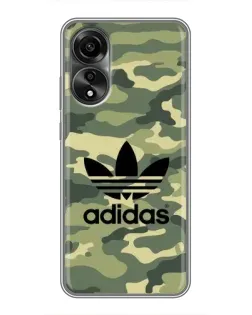 Чехол для OPPO A78 (4G) с картинкой «Милитари стиль Adidas» Чехол для OPPO A78 (4G) с картинкой «Милитари стиль Adidas»
