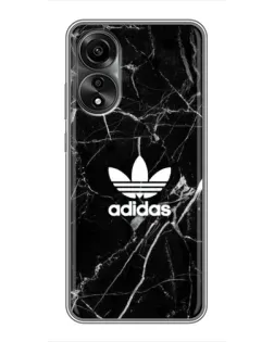 Чехол для OPPO A78 (4G) с картинкой «Белый мрамор Adidas» Чехол для OPPO A78 (4G) с картинкой «Белый мрамор Adidas»