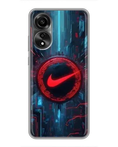 Чехол для OPPO A78 (4G) с картинкой «Техногенный стиль Nike» Чехол для OPPO A78 (4G) с картинкой «Техногенный стиль Nike»